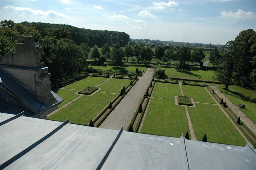 Historische weergave van het Kasteel van Poeke